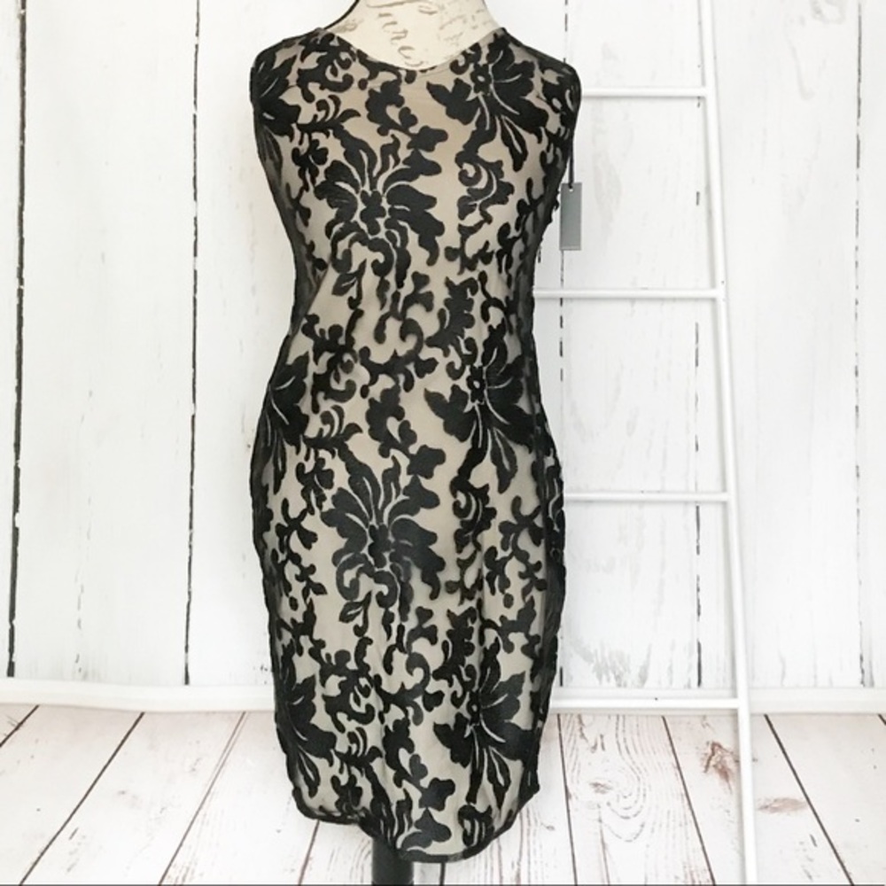 Lovers + Friends Black Lace Mini Dress NWT